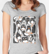Penguin Party Women's Fitted Scoop T-Shirt