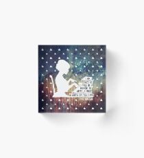Jane Austen Writing Quote Acrylic Block