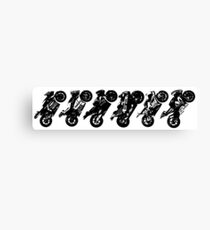 MotoGP 2017 Bikes in a row (Black) Canvas Print