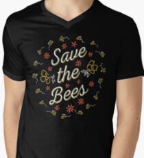 Save the Bees Men's V-Neck T-Shirt