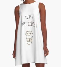 First COFEE! A-Line Dress
