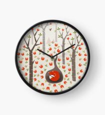 Sleeping Fox Clock