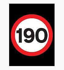 190 Max Speed Photographic Print