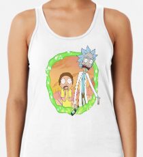 Rick and Morty a hundred years! Racerback Tank Top