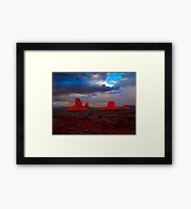 Monument Valley Mittens Framed Print