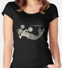 Laying Fiji - Art By Kev G Women's Fitted Scoop T-Shirt