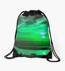 Maine Dawn Abstract Drawstring Bag