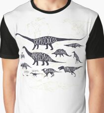 Assorted Dinosaurier Design Grafik T-Shirt