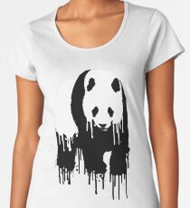 Paint Drip Panda Women's Premium T-Shirt