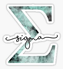 marble watercolor - sigma Sticker
