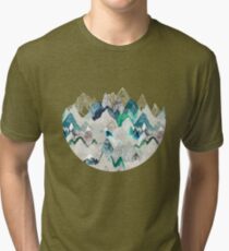 Call of the Mountains (in evergreen) Tri-blend T-Shirt