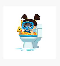 Baby Us: Toilet Girl Photographic Print
