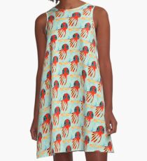 Squid No. 14 - Venetian Blinds A-Line Dress