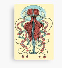 Space Jellyfish (Dr Seuss Inspired) by K80designs Canvas Print