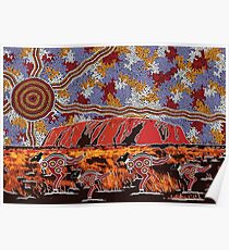 Uluru | Ayers Rock - Authentic Aboriginal Arts Poster