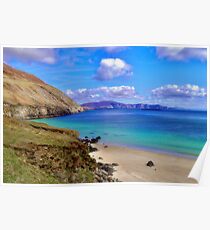 Keem Bay With The Minaun Cliffs In The Distance Off Achill Island Poster