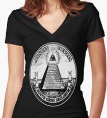 Illuminati Women's Fitted V-Neck T-Shirt