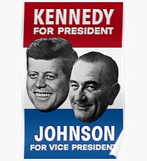 Kennedy und Johnson 1960 Wahl Poster