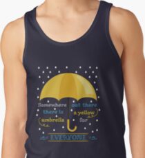 Gelber Regenschirm Tank Top