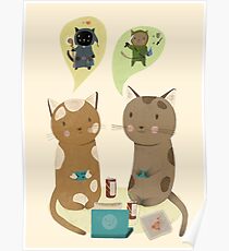 Geek Katzen Poster