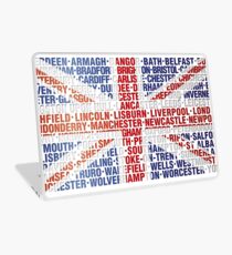 UK CITY NAMES FLAG Laptop Skin