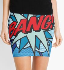 Comic Book Pop Art BANG! Mini Skirt