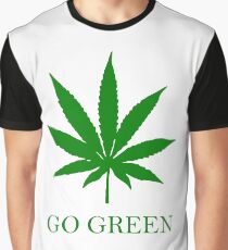 Vape Nation - Go Green With Weed Graphic T-Shirt