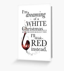 Alcohol Christmas Greeting Card