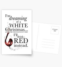 Alcohol Christmas Postcards