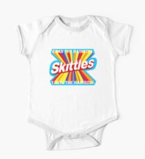 Rainbow food quote Short Sleeve Baby One-Piece