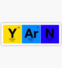 Elements of Knitting: Y-Ar-N from Periodic Table Sticker