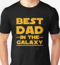 Father's Day - Best Dad in the Galaxy - Birthday Gift Slim Fit T-Shirt