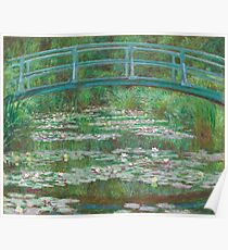 MONET, Claude, Artist, Art, Painter, Oil Painting, Canvas, The Japanese Footbridge, 1899 Poster