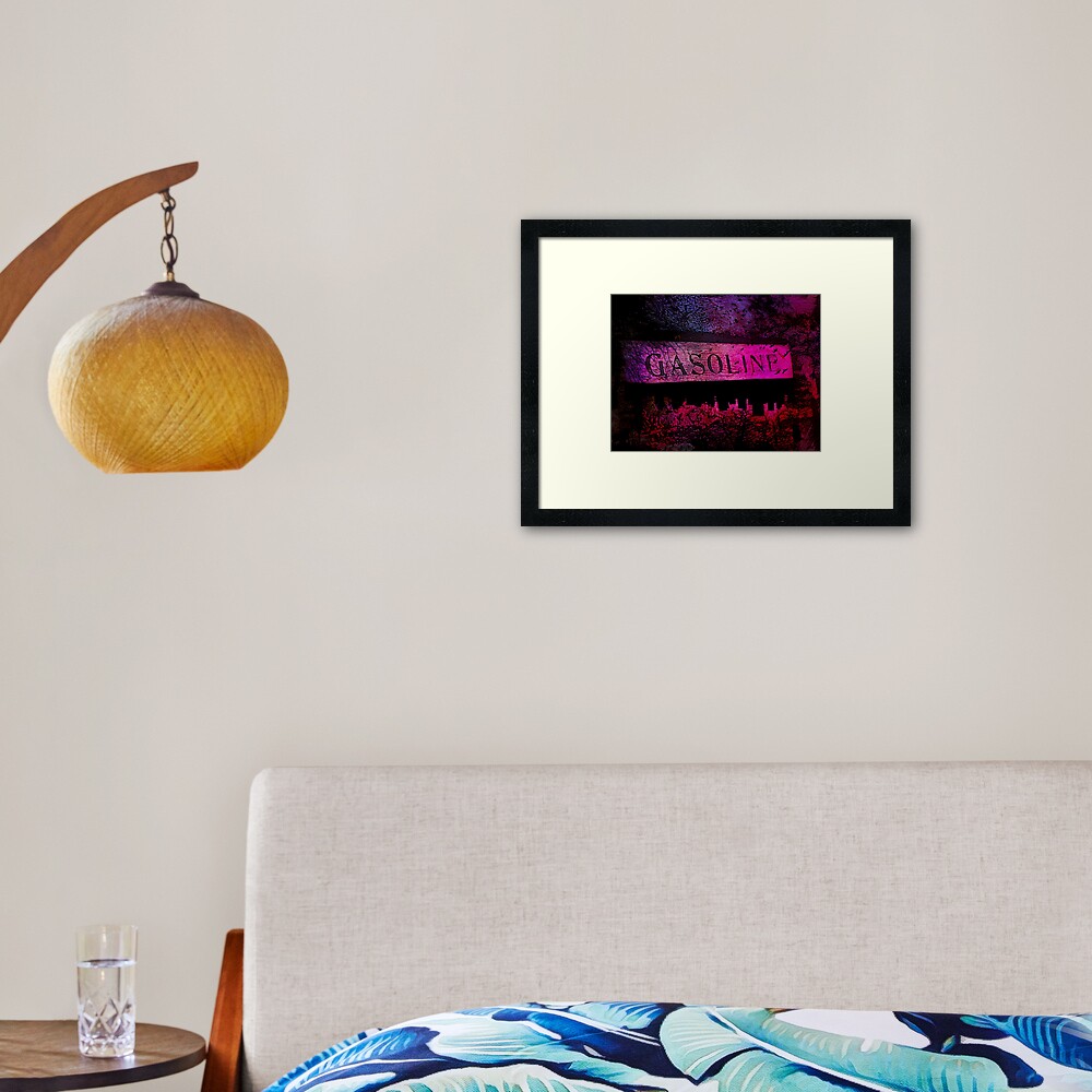 GASOLINE Framed Art Print