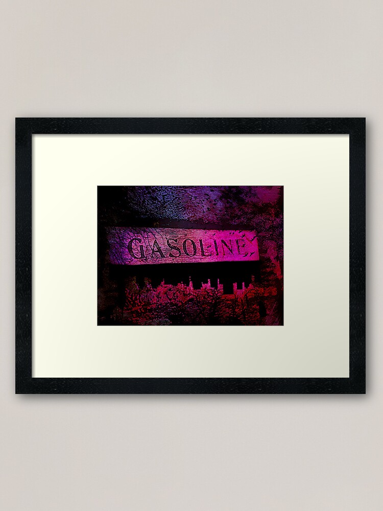 Alternate view of GASOLINE Framed Art Print