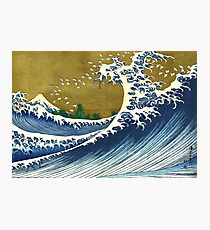 HOKUSAI, A Coloured Version Of, The Big Wave, Japan, Japanese Photographic Print
