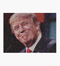 Donald Trump (Made entirely of crying liberals) Photographic Print
