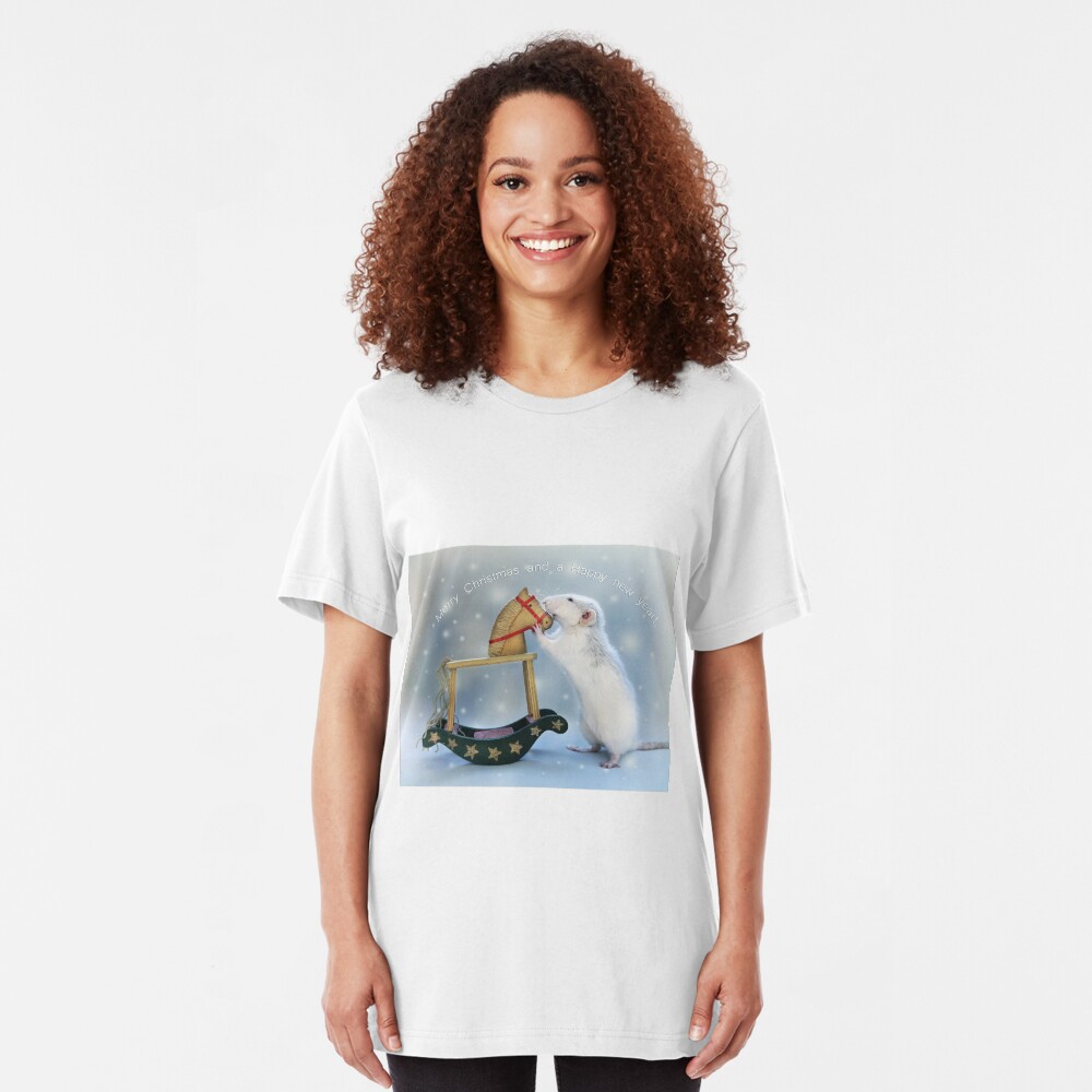 Merry Christmas and Happy new year! Slim Fit T-Shirt