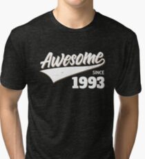 Awesome Since 1993 Birthday Gift Idea Tri-blend T-Shirt