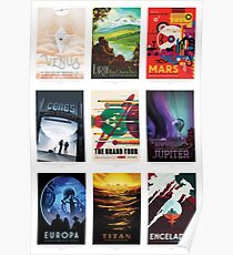 NASA JPL Space Tourism Collage: Die große Tour des Sonnensystems Poster