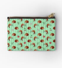 Red Panda Apple Cherry Pattern Studio Pouch