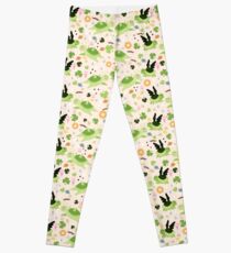 Lucky Green Turtle Pattern Leggings