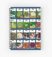 Vegetable seeds pattern Spiral Notebook