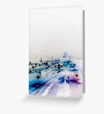 Blue Industry Greeting Card