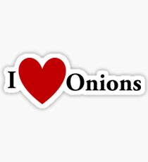 I Heart Onions Sticker