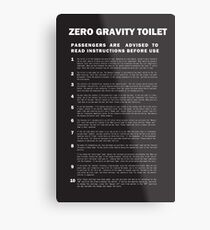 2001 A Space Odyssey Zero Gravity Toilet Instructions Metal Print