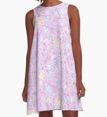 Einschalten! A-Linien Kleid