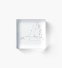 Gateway Con, white logo Acrylic Block