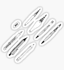 Brushes and pencils Sticker