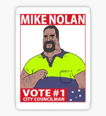 Vote Mike Nolan - The Big Lez Show Sticker